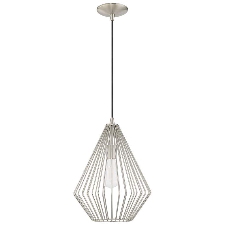 Image 4 1 Light Brushed Nickel Mini Pendant more views