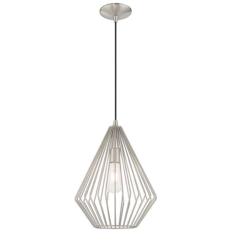 Image 5 1 Light Brushed Nickel Mini Pendant more views