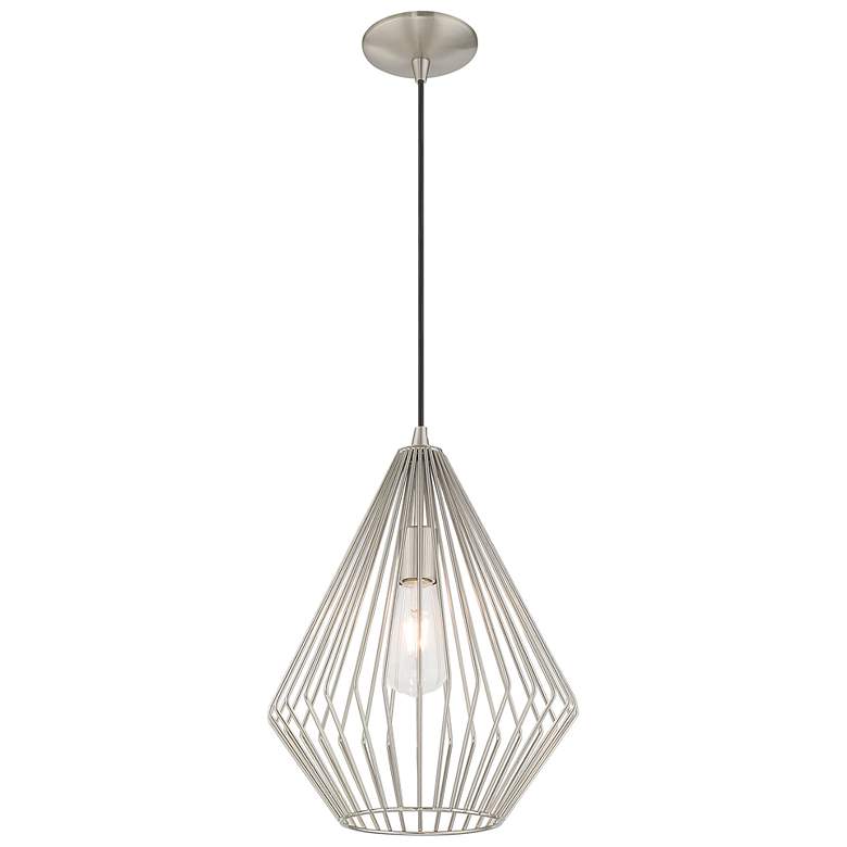 Image 6 1 Light Brushed Nickel Mini Pendant more views