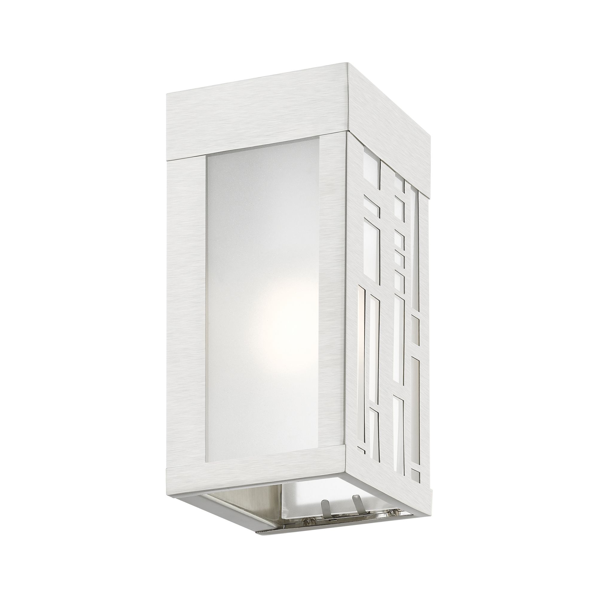 1 Light Brushed Nickel Outdoor ADA Small Sconce