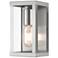 1 Light Brushed Nickel Outdoor ADA Small Wall Lantern