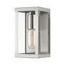 3_1 Light Brushed Nickel Outdoor ADA Small Wall Lantern more views