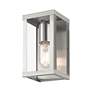 5_1 Light Brushed Nickel Outdoor ADA Small Wall Lantern more views