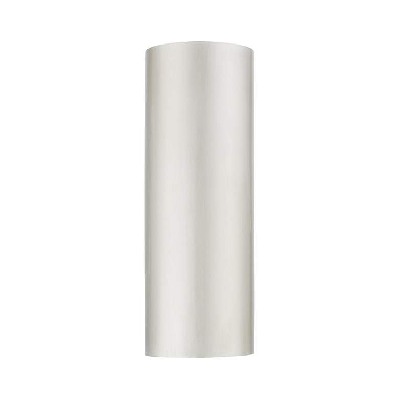 Image 5 1 Light Brushed Nickel Outdoor or Indoor ADA Large Sconce more views