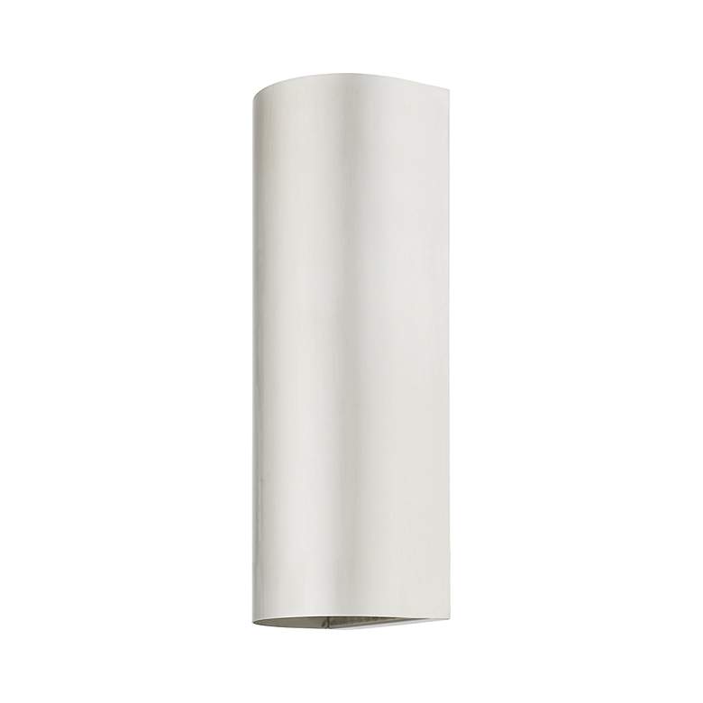 Image 7 1 Light Brushed Nickel Outdoor or Indoor ADA Large Sconce more views