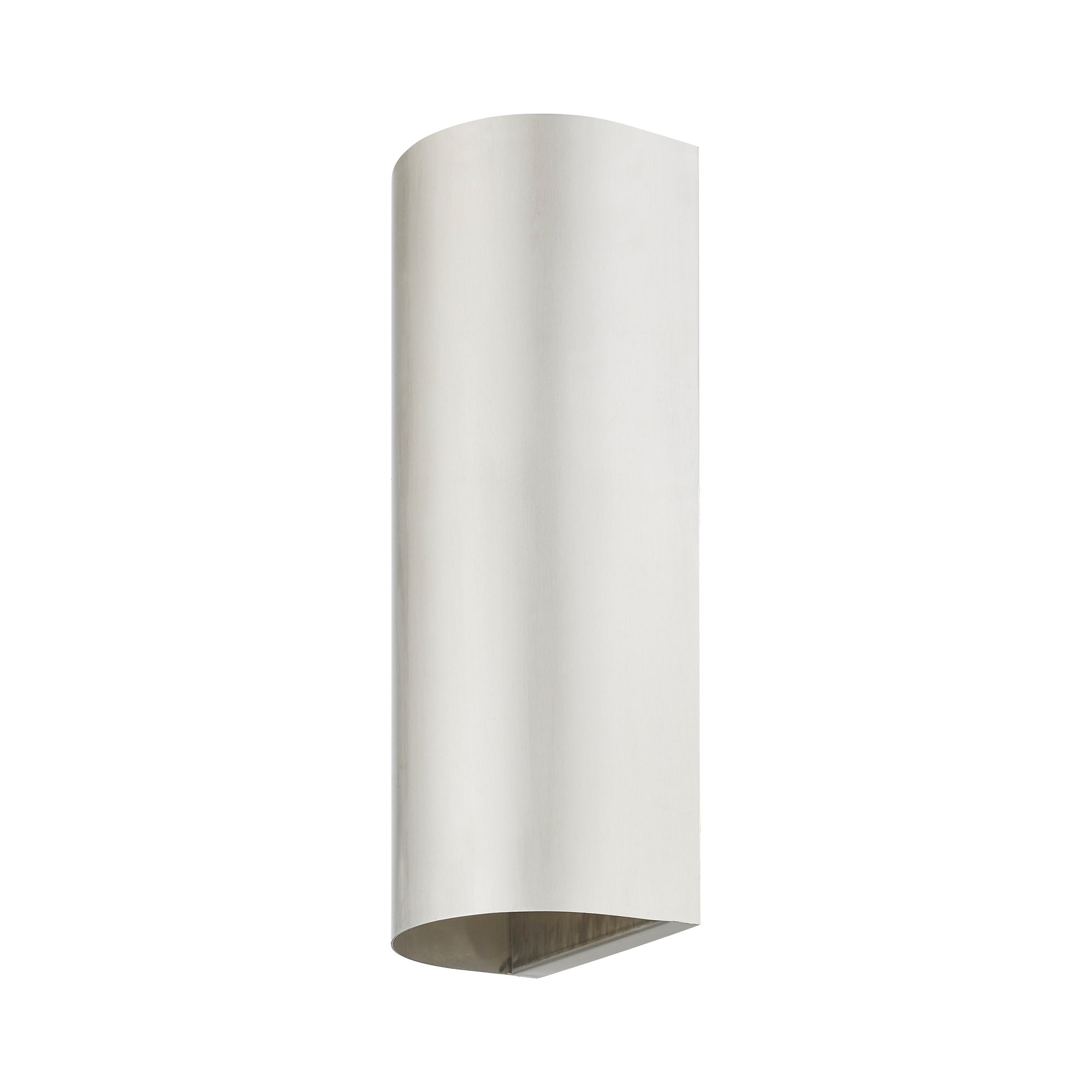 1 Light Brushed Nickel Outdoor or Indoor ADA Large Sconce