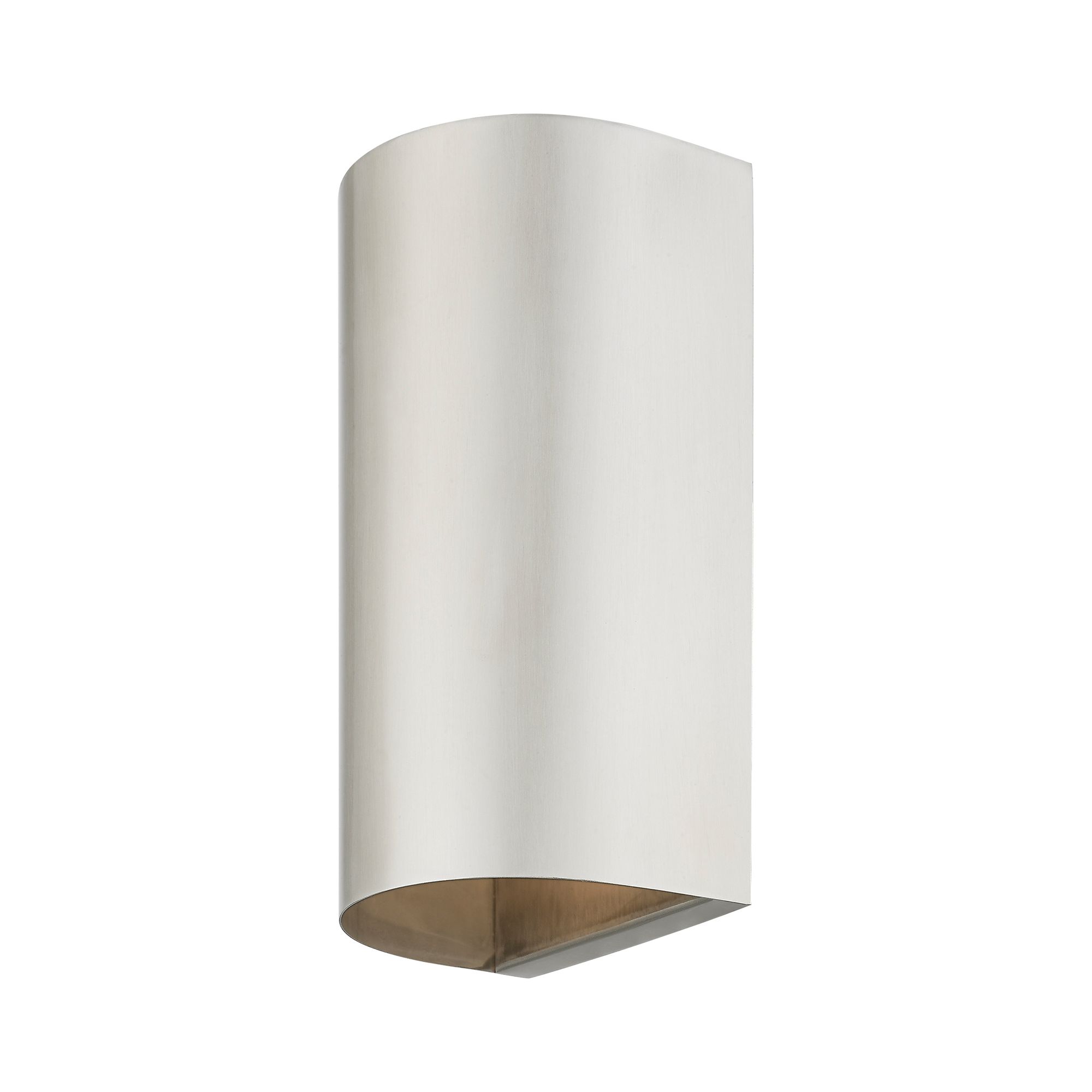 1 Light Brushed Nickel Outdoor or Indoor ADA Medium Sconce