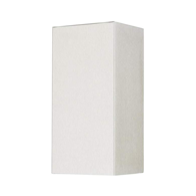 Image 6 1 Light Brushed Nickel Outdoor or Indoor ADA Medium Sconce more views