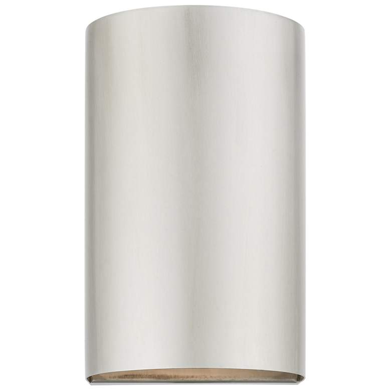 Image 1 1 Light Brushed Nickel Outdoor or Indoor ADA Small Sconce