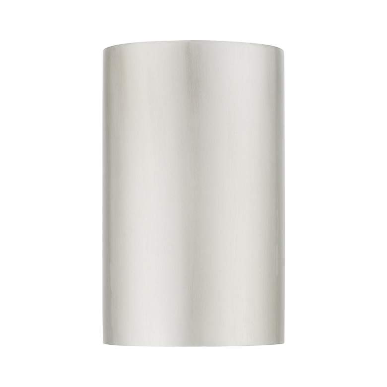 Image 5 1 Light Brushed Nickel Outdoor or Indoor ADA Small Sconce more views