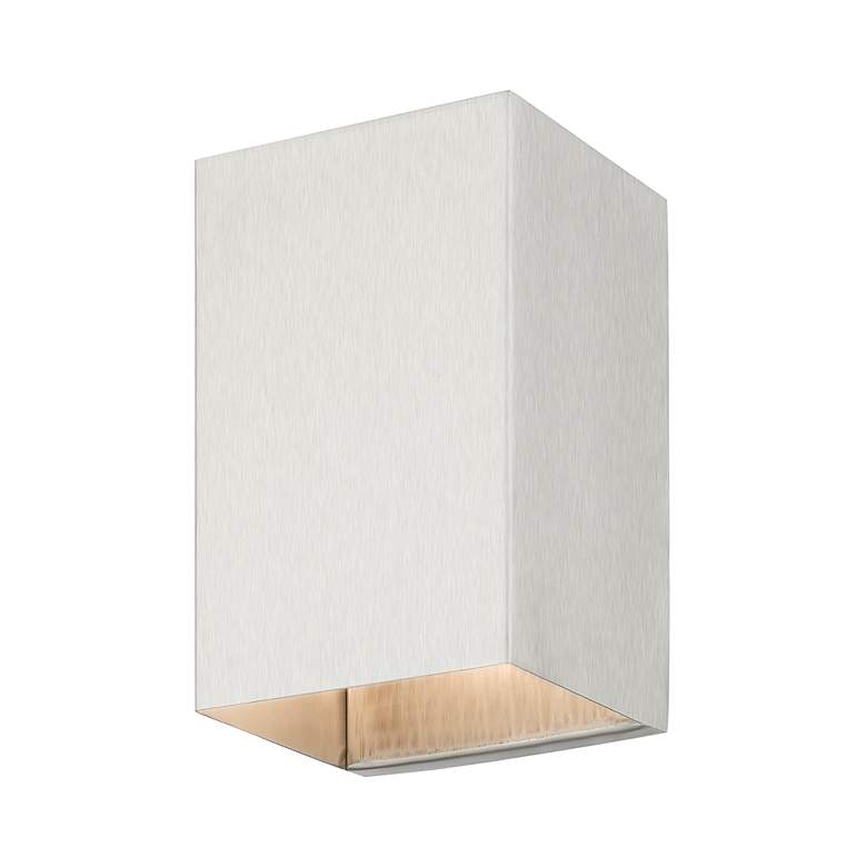 Image 6 1 Light Brushed Nickel Outdoor or Indoor ADA Small Sconce more views