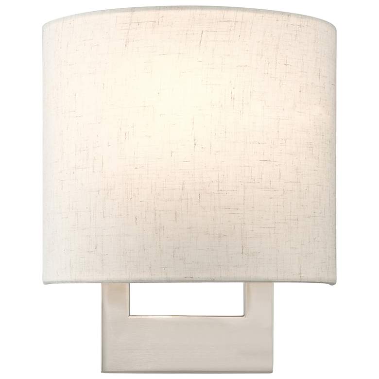 Image 1 1 Light Brushed Nickel Petite ADA Sconce