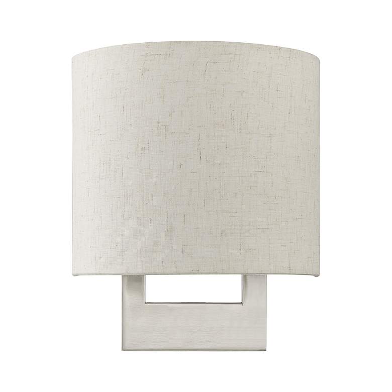 Image 3 1 Light Brushed Nickel Petite ADA Sconce more views
