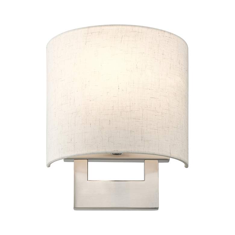 Image 4 1 Light Brushed Nickel Petite ADA Sconce more views