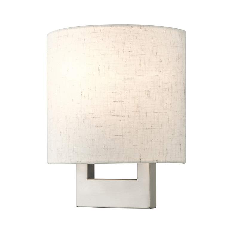 Image 5 1 Light Brushed Nickel Petite ADA Sconce more views