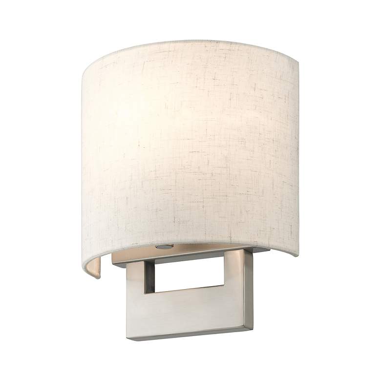 Image 6 1 Light Brushed Nickel Petite ADA Sconce more views