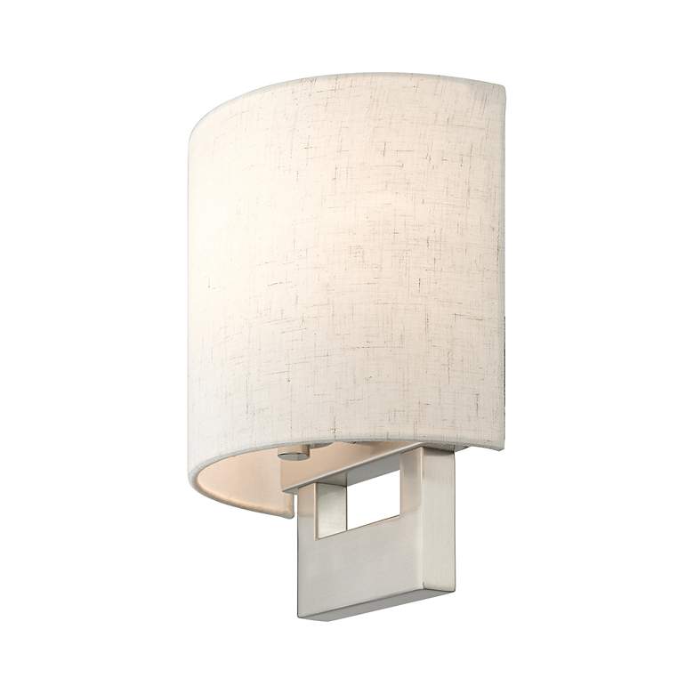 Image 7 1 Light Brushed Nickel Petite ADA Sconce more views