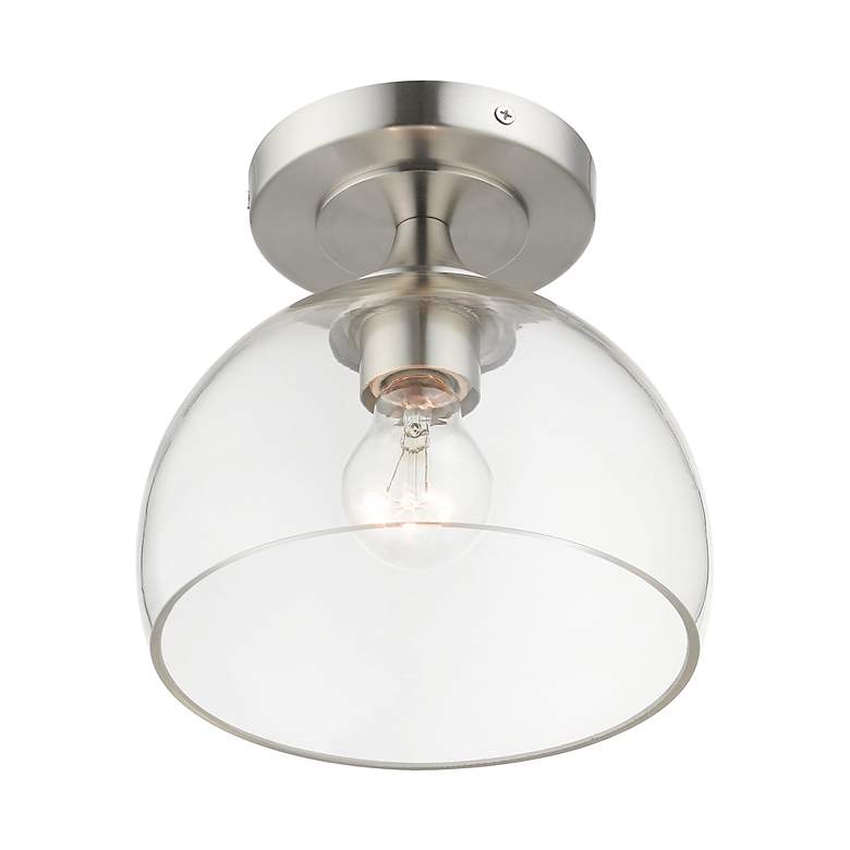 Image 5 1 Light Brushed Nickel Semi-Flush more views