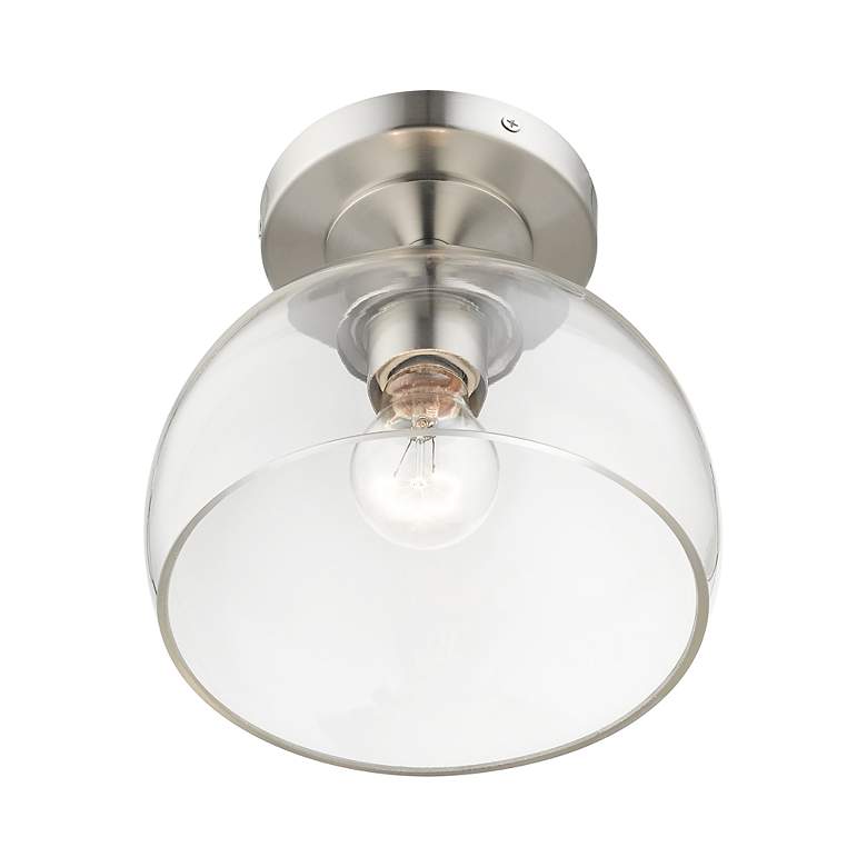 Image 6 1 Light Brushed Nickel Semi-Flush more views