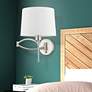 1_1 Light Brushed Nickel Swing Arm Wall Lamp