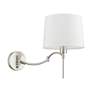 5_1 Light Brushed Nickel Swing Arm Wall Lamp more views