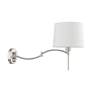 7_1 Light Brushed Nickel Swing Arm Wall Lamp more views