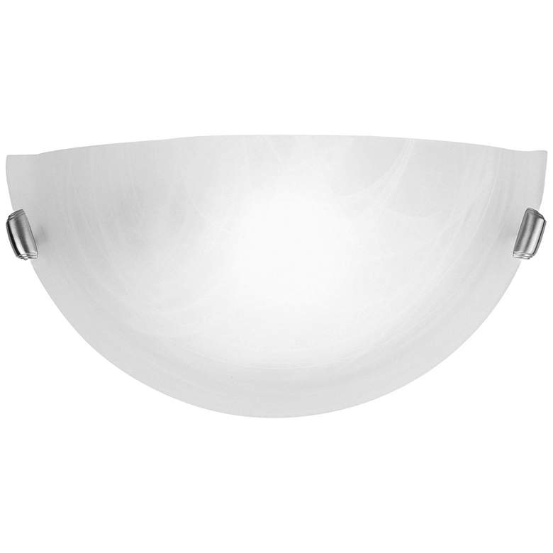 Image 1 1 Light Brushed Nickel Wall Sconce