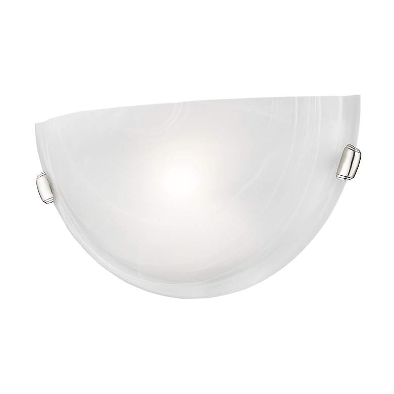 Image 3 1 Light Brushed Nickel Wall Sconce more views