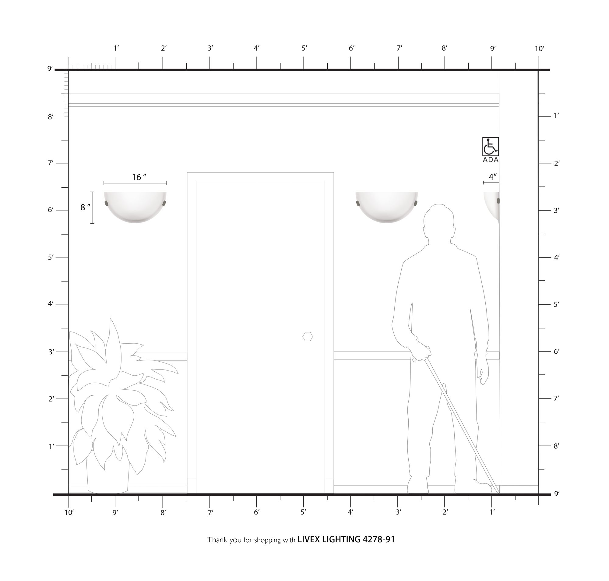 1 Light Brushed Nickel Wall Sconce