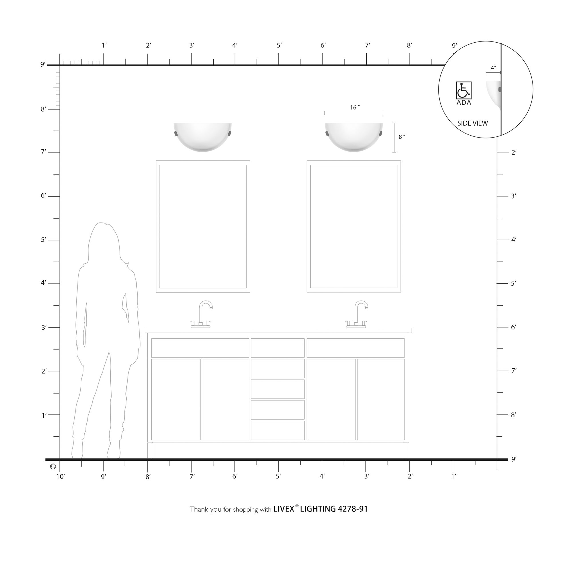 1 Light Brushed Nickel Wall Sconce