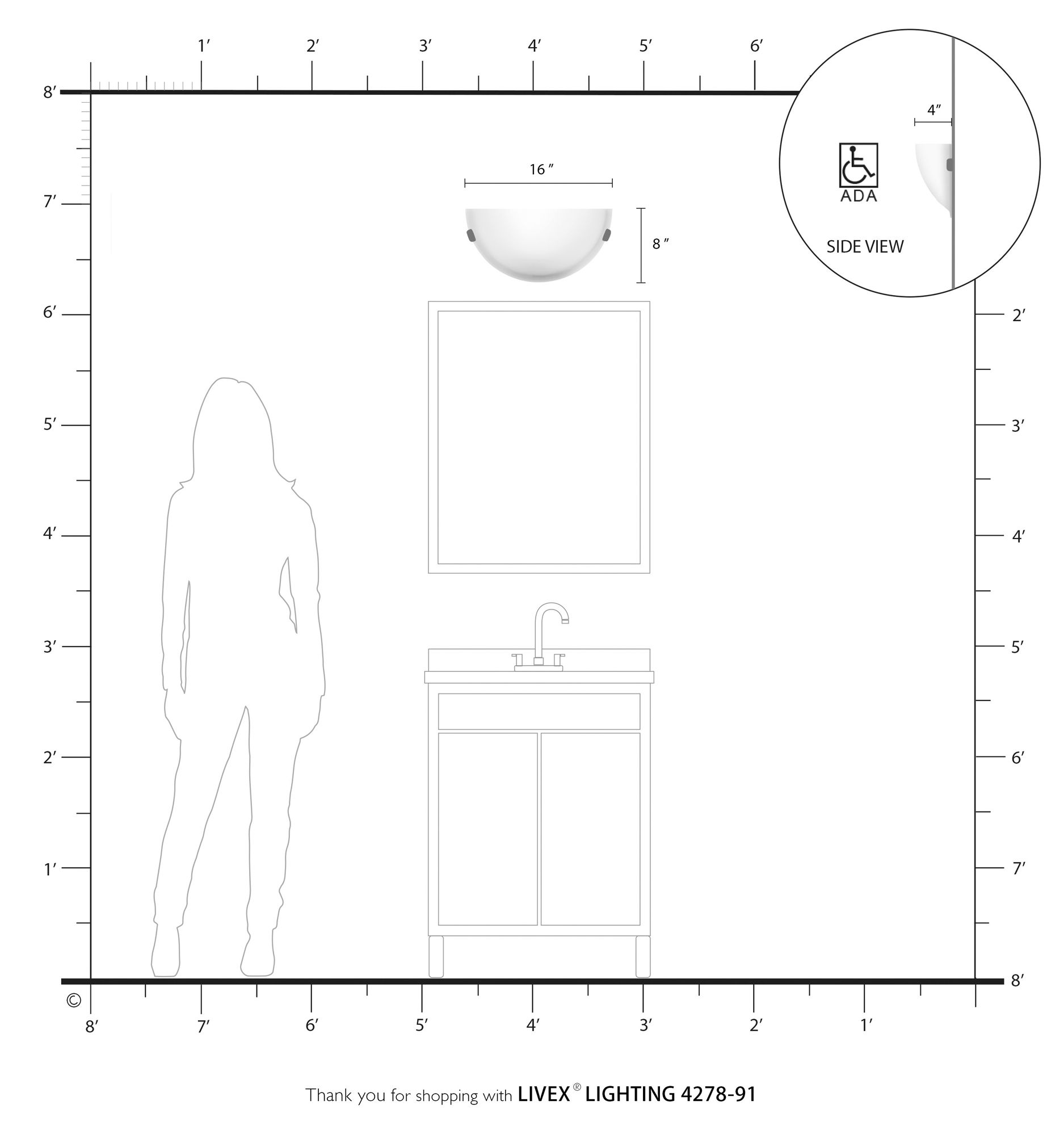 1 Light Brushed Nickel Wall Sconce
