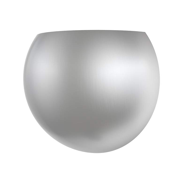 Image 3 1 Light Brushed Nickel Wall Sconce more views