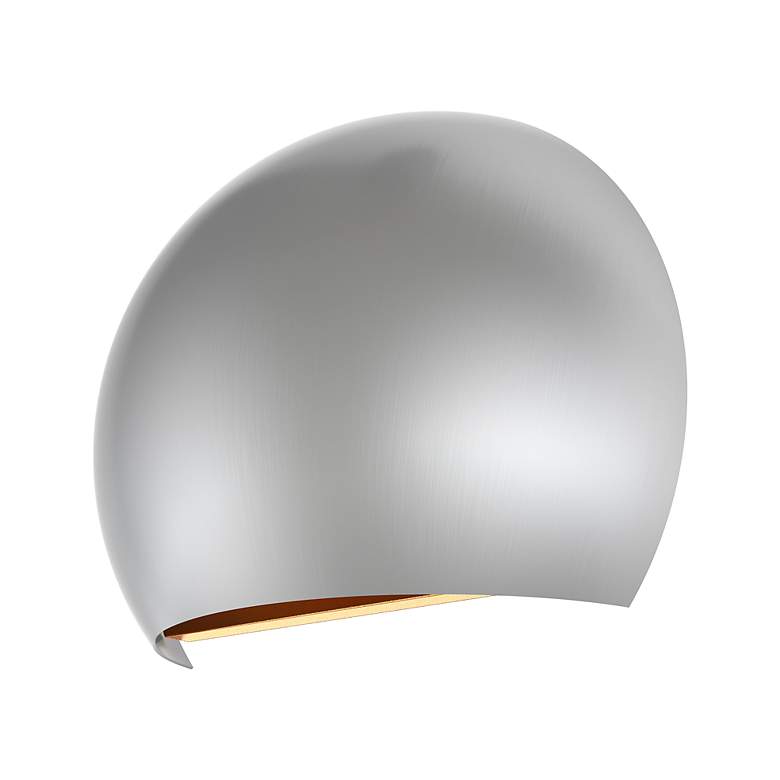Image 6 1 Light Brushed Nickel Wall Sconce more views
