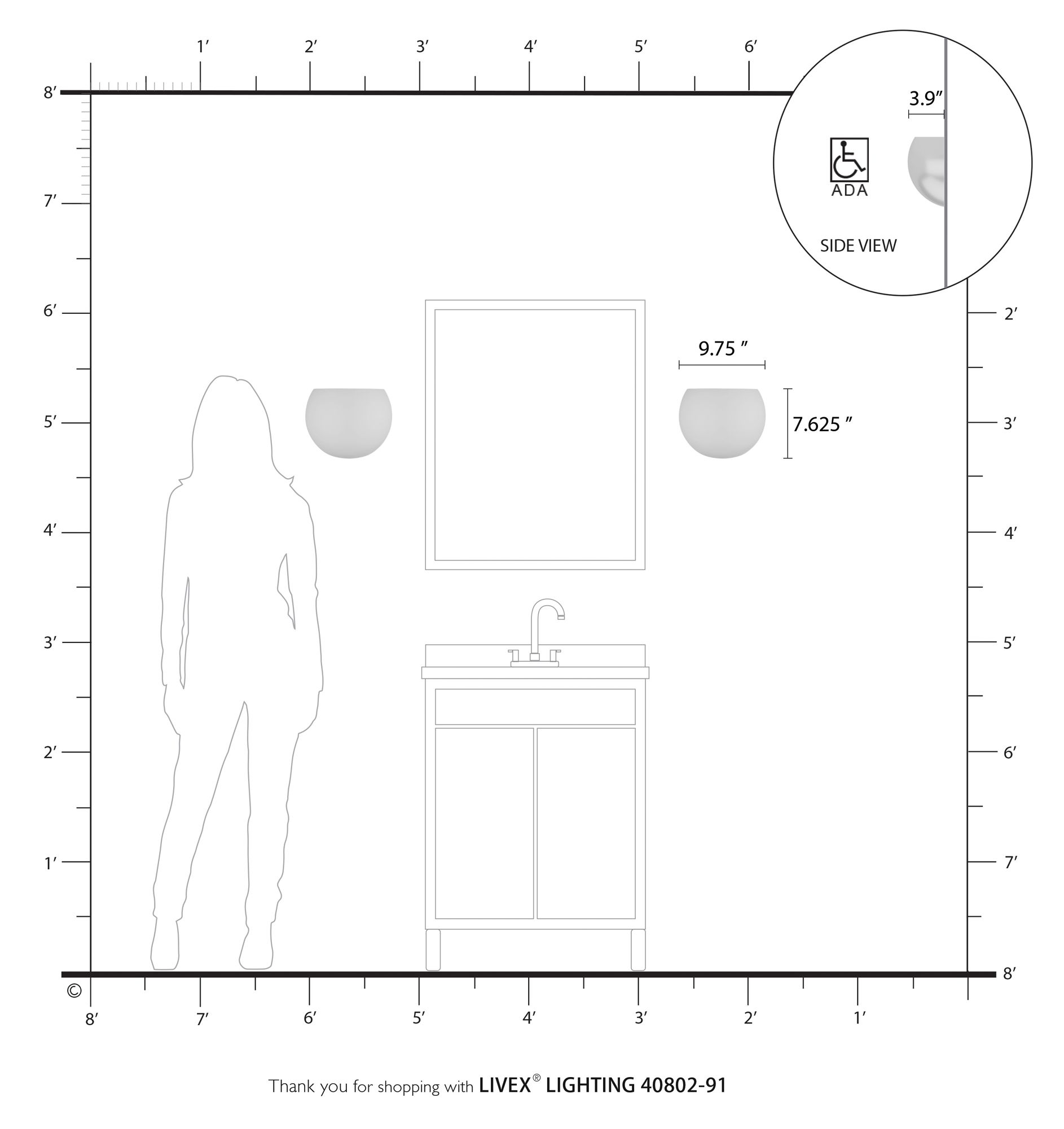 1 Light Brushed Nickel Wall Sconce