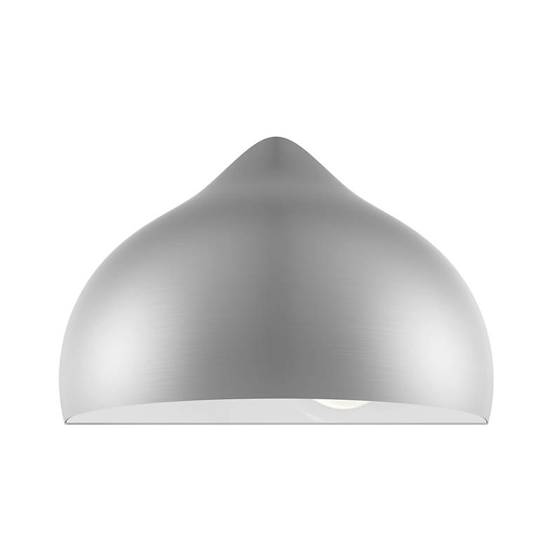 Image 5 1 Light Brushed Nickel Wall Sconce more views