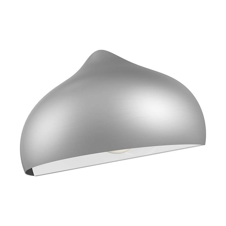 Image 6 1 Light Brushed Nickel Wall Sconce more views