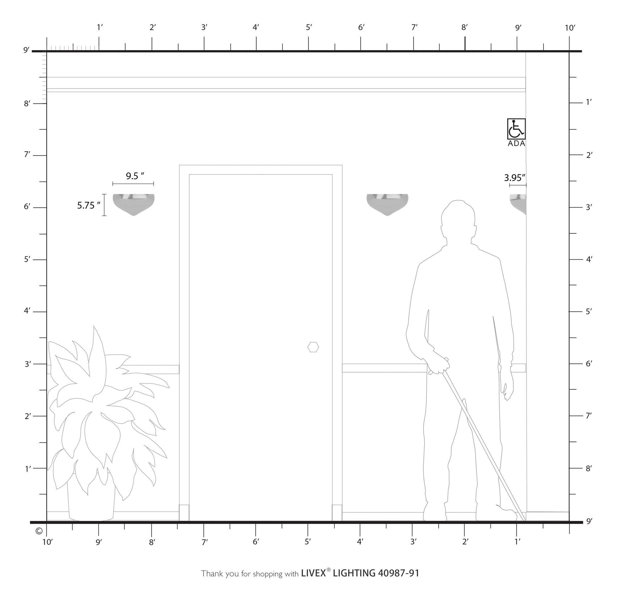 1 Light Brushed Nickel Wall Sconce