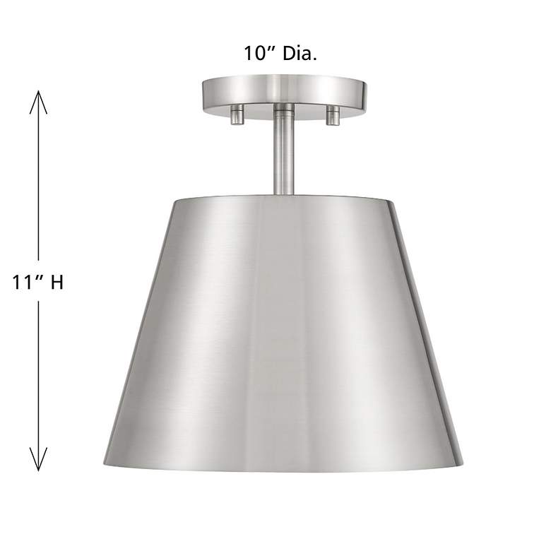 Image 6 1-Light Ceiling Light in Brushed Nickel more views