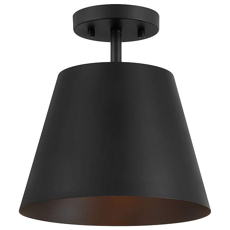 Image 1 1-Light Ceiling Light in Matte Black