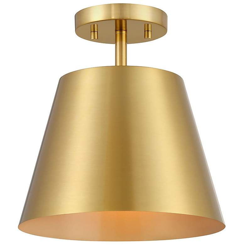Image 1 1-Light Ceiling Light in Natural Brass