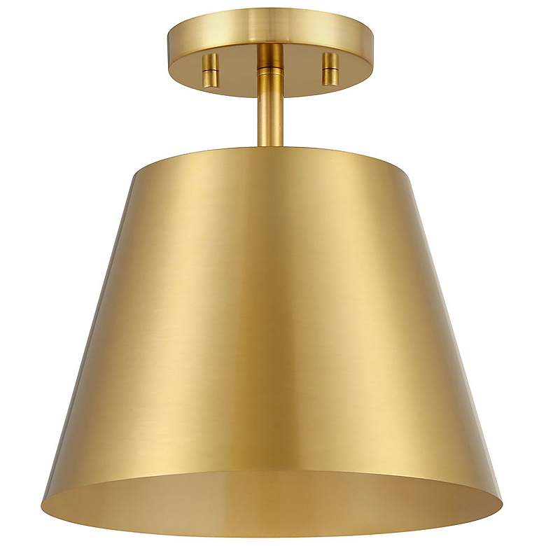 Image 2 1-Light Ceiling Light in Natural Brass more views