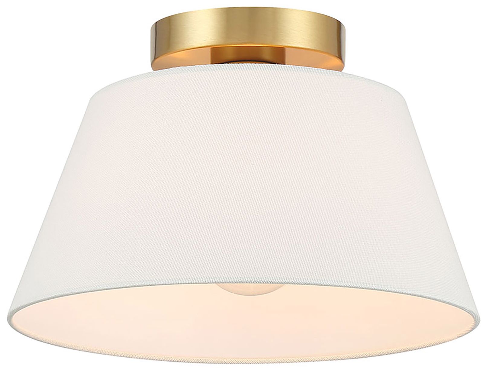 Image 3 1-Light Ceiling Light in Natural Brass more views