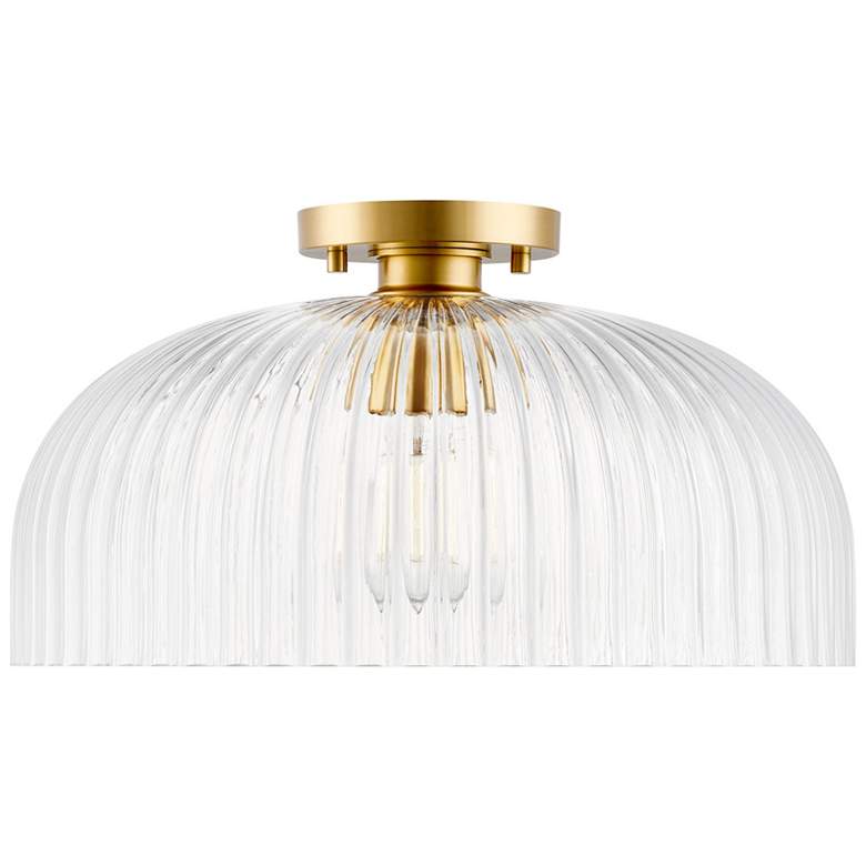 Image 1 1-Light Ceiling Light in Natural Brass