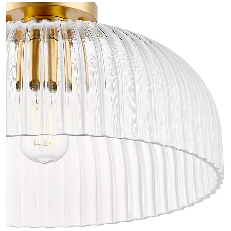 Image 6 1-Light Ceiling Light in Natural Brass more views