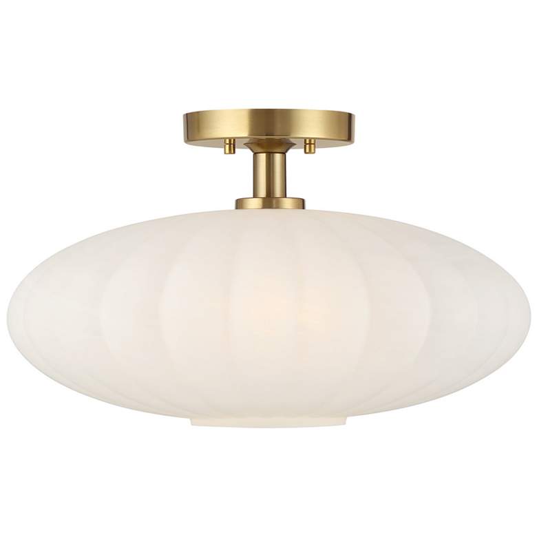 Image 1 1-Light Ceiling Light in Natural Brass