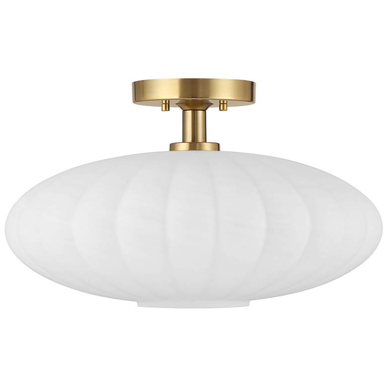 Image 2 1-Light Ceiling Light in Natural Brass more views