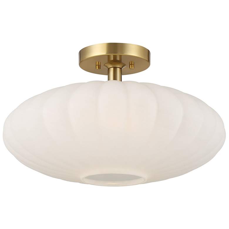 Image 3 1-Light Ceiling Light in Natural Brass more views