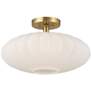 3_1-Light Ceiling Light in Natural Brass more views