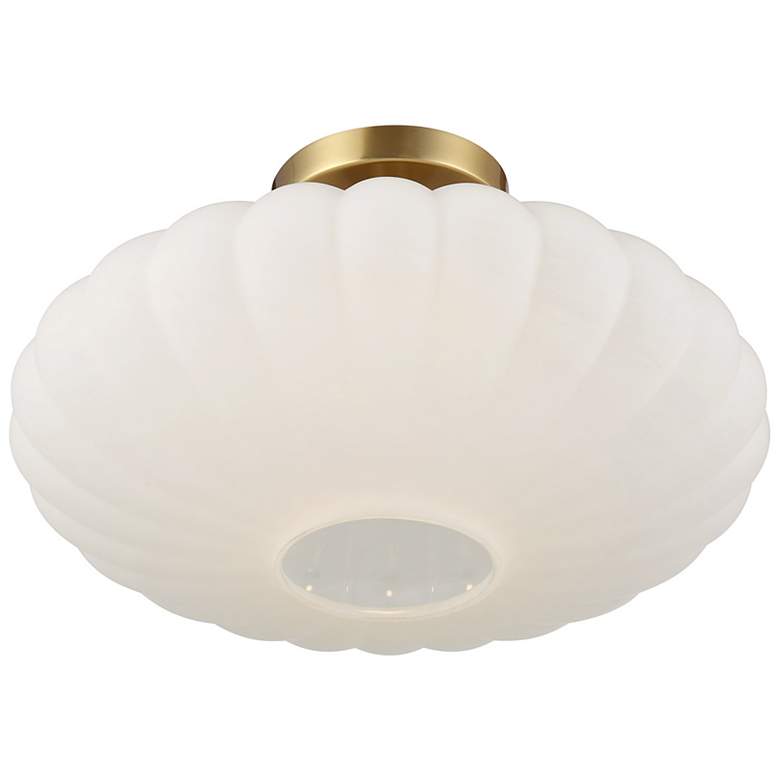 Image 4 1-Light Ceiling Light in Natural Brass more views