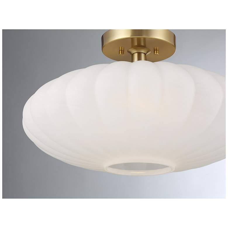 Image 5 1-Light Ceiling Light in Natural Brass more views